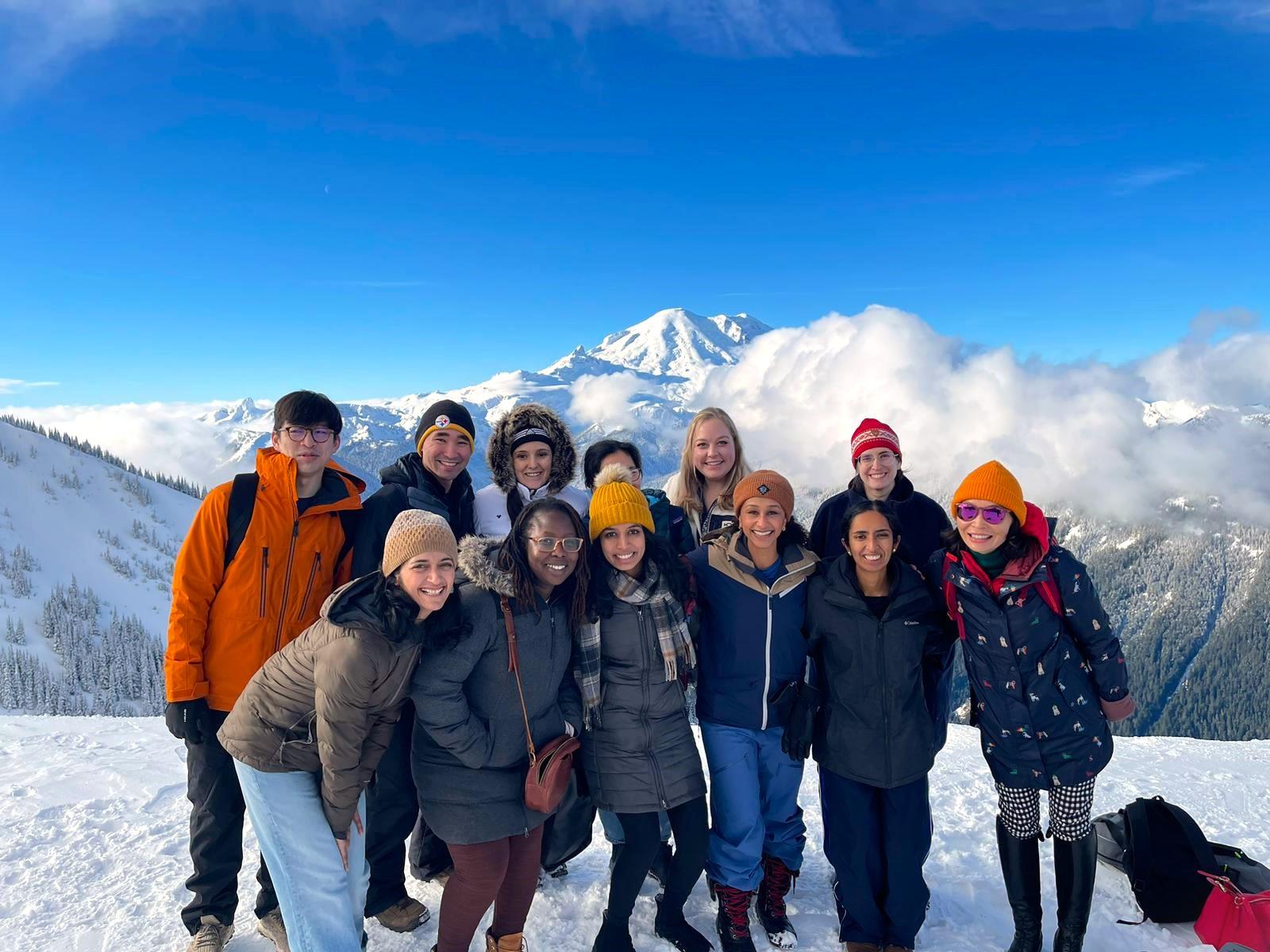 2023 resident ski trip group photo